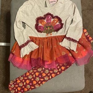 Fancy turkey day 2 piece outfit